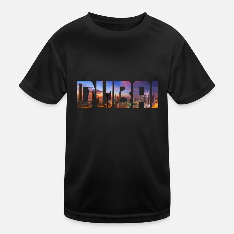 Dubai Skyline UAE Souvenir Kinder Funktions-T-Shirt