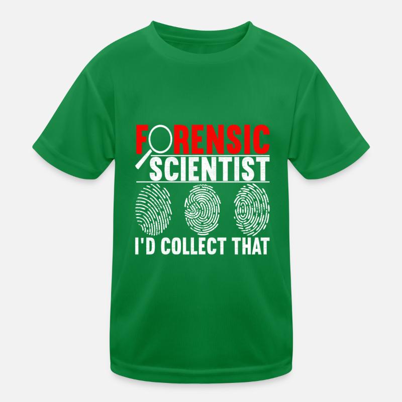 Forensics Forensic Scientist Kids Functional T-Shirt