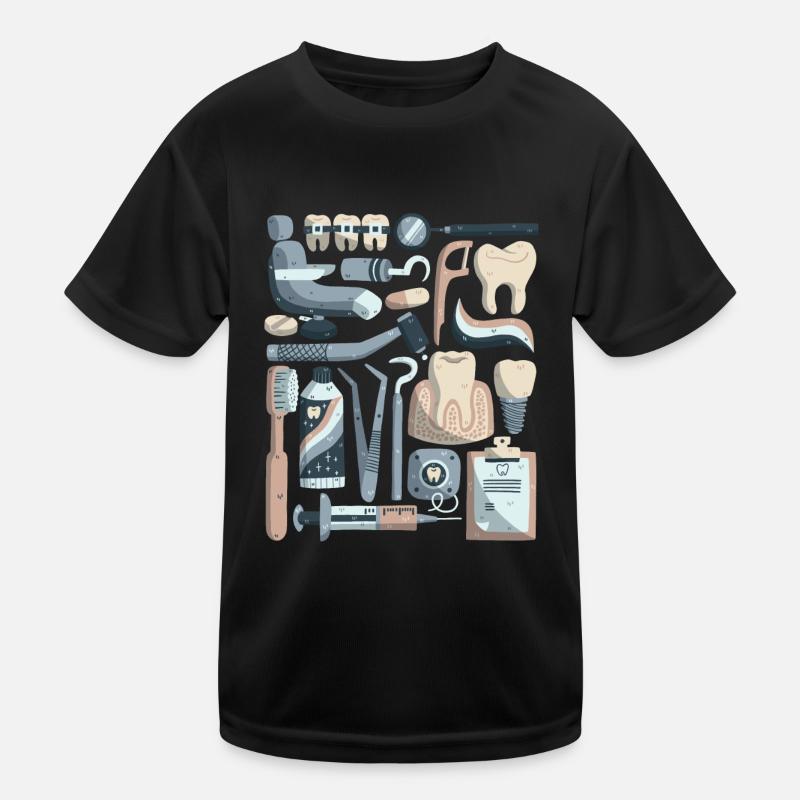 Zahnarzt Kinder Funktions-T-Shirt
