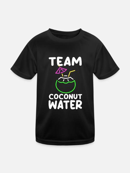 Équipe Eau de - T-shirt sport Enfant - noir - Devant
