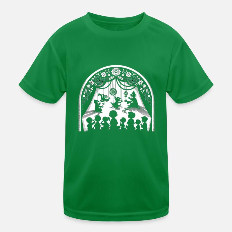 Puppet Mastery Shadow Play Bauchredner-geschenk Kinder Funktions-T-Shirt