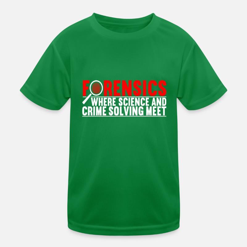 Forensik Forensiker Kinder Funktions-T-Shirt
