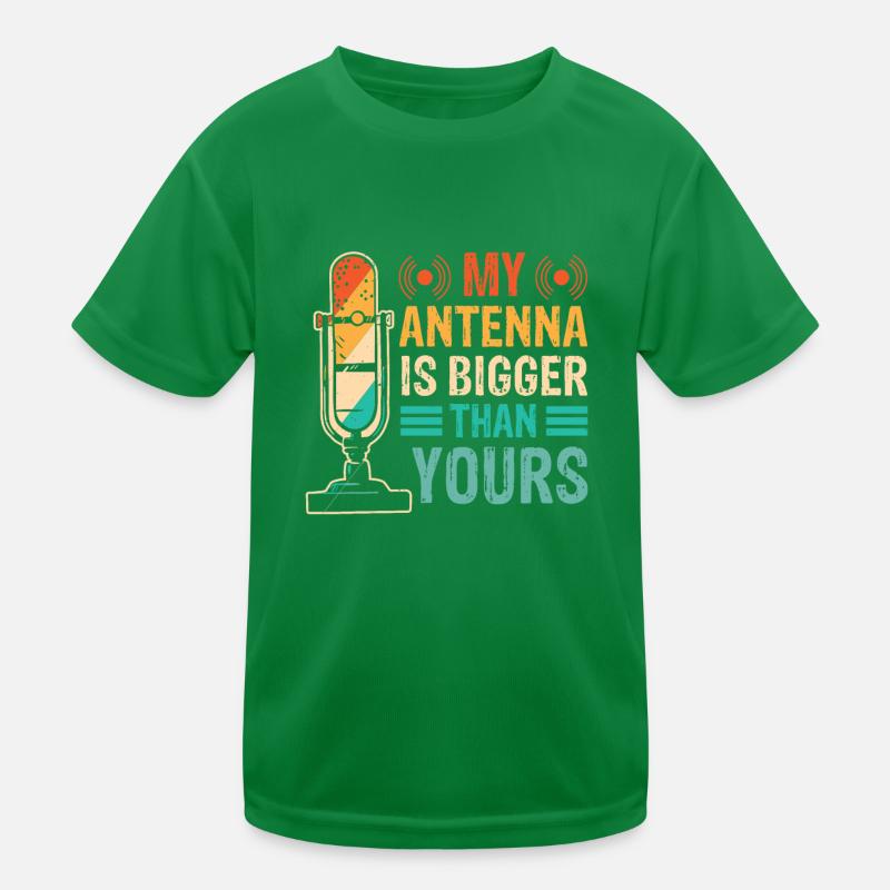 Radio Operator Transmitter Fequenz Kommunikation Kinder Funktions-T-Shirt