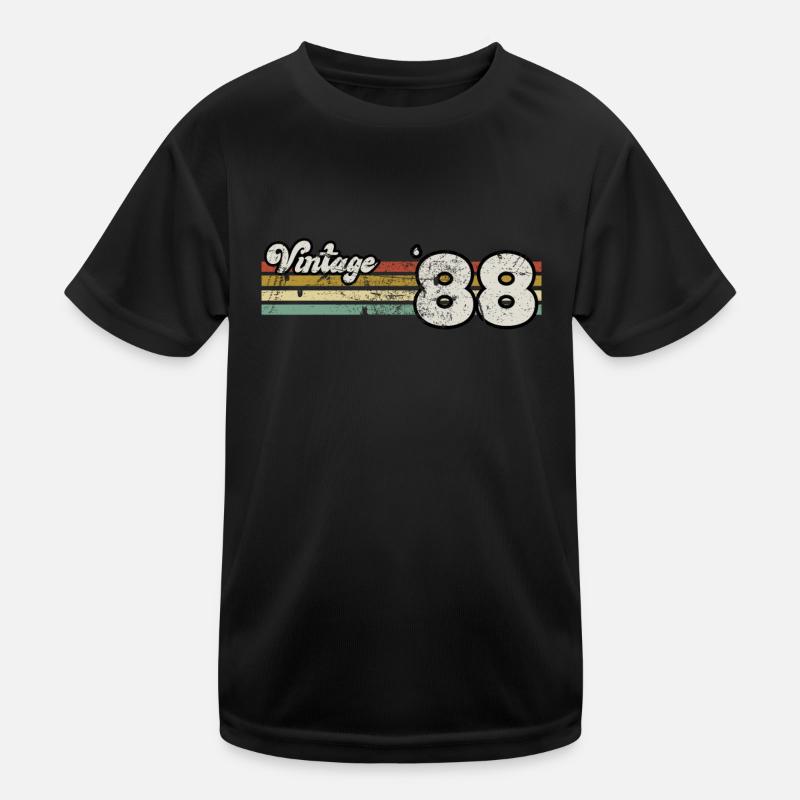 Rétro anniversaire né en 1988 slogan phrase citation T-shirt sport Enfant
