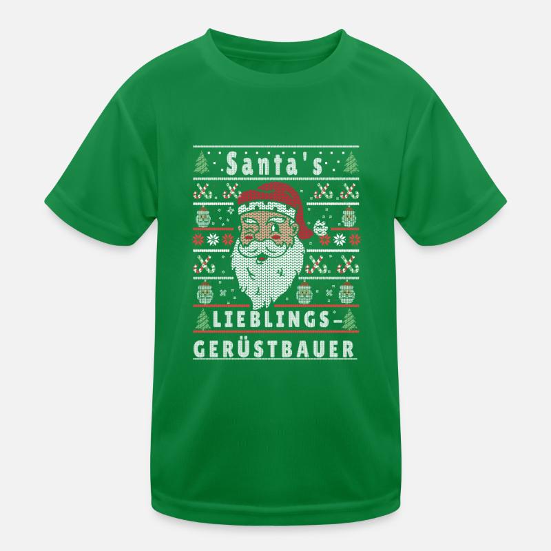 Noël moche LE CONSTRUCTEUR D’ÉCHAFAUDAGES PRÉFÉRÉ DU PÈRE NOËL T-shirt sport Enfant