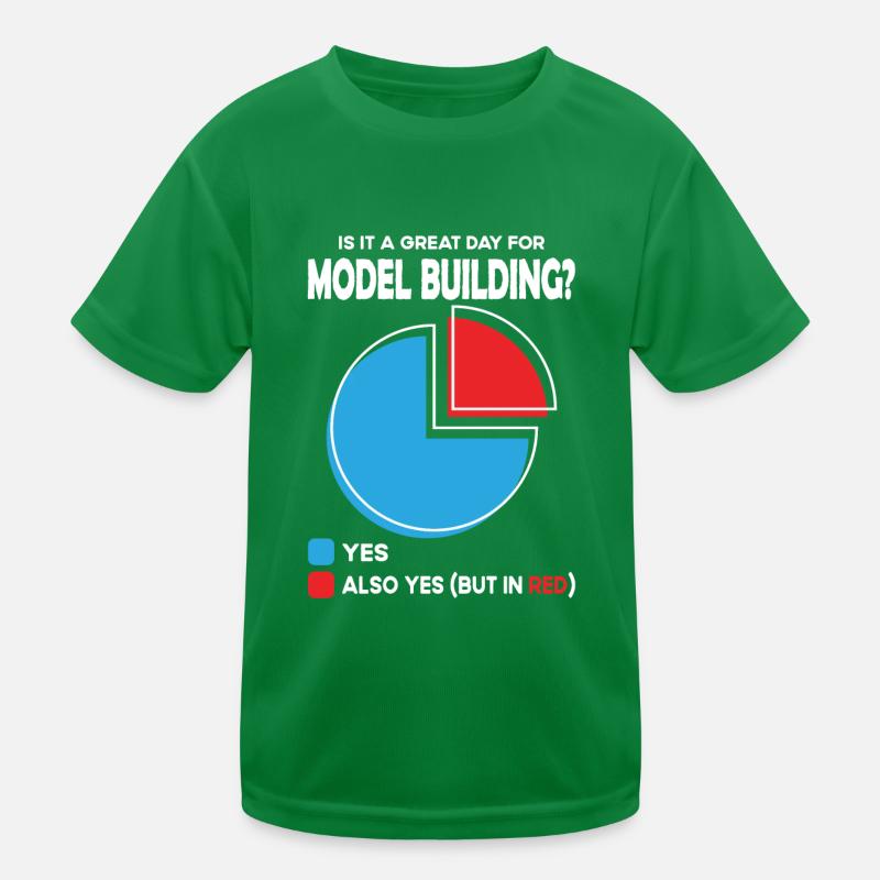 Is it a great Day for model building Kids Functional T-Shirt
