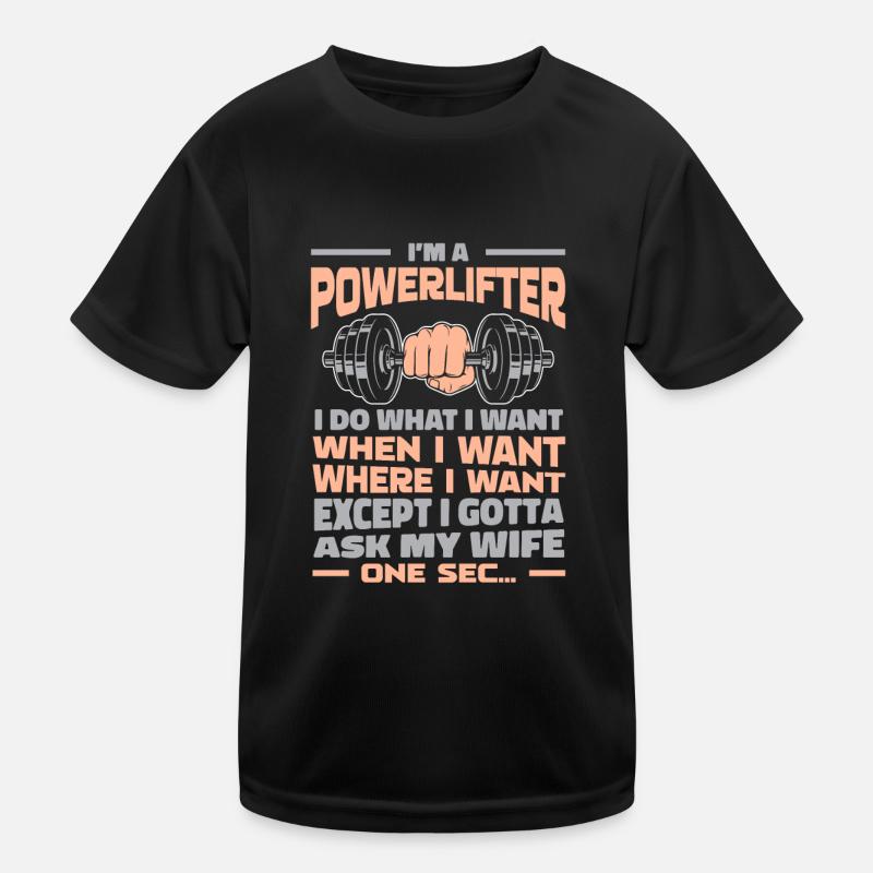 Powerlifting Powerlifter Kids Functional T-Shirt