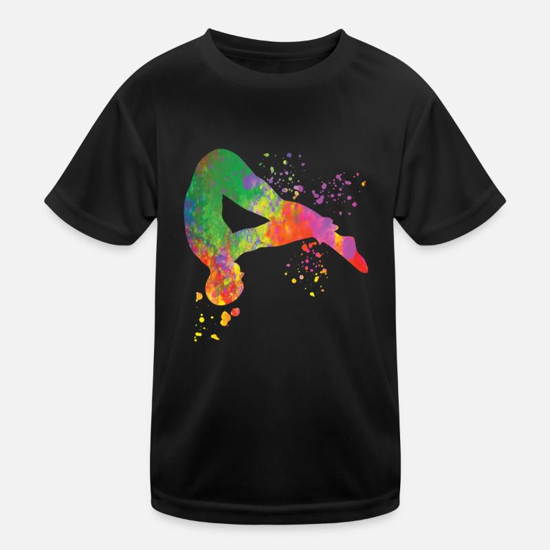 Synchronisierter Wassertaucher High Diver Kinder Funktions-T-Shirt