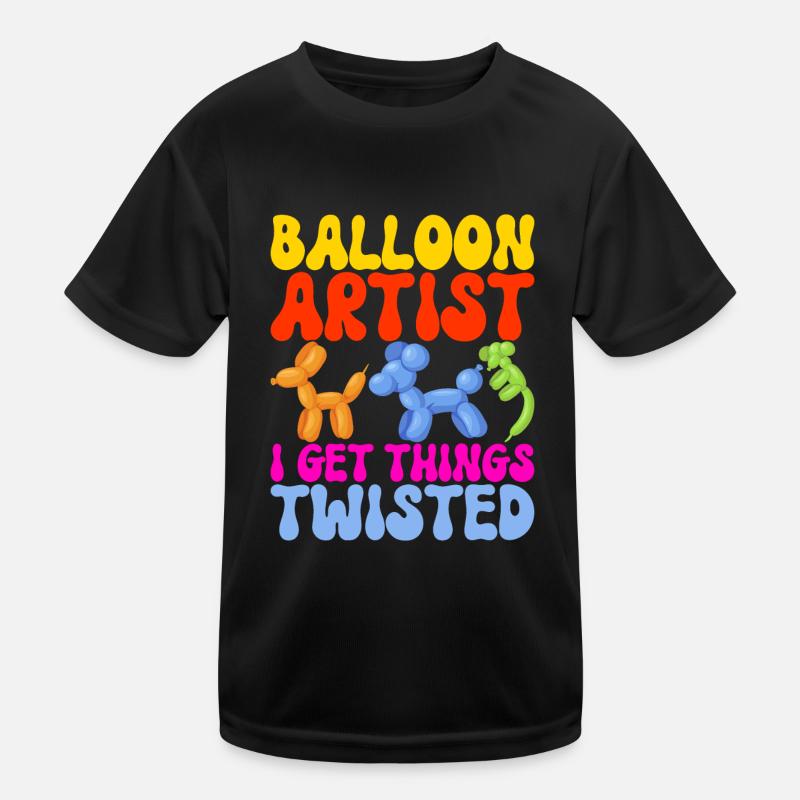 Balloon Animal Balloon Twisting Kids Functional T-Shirt