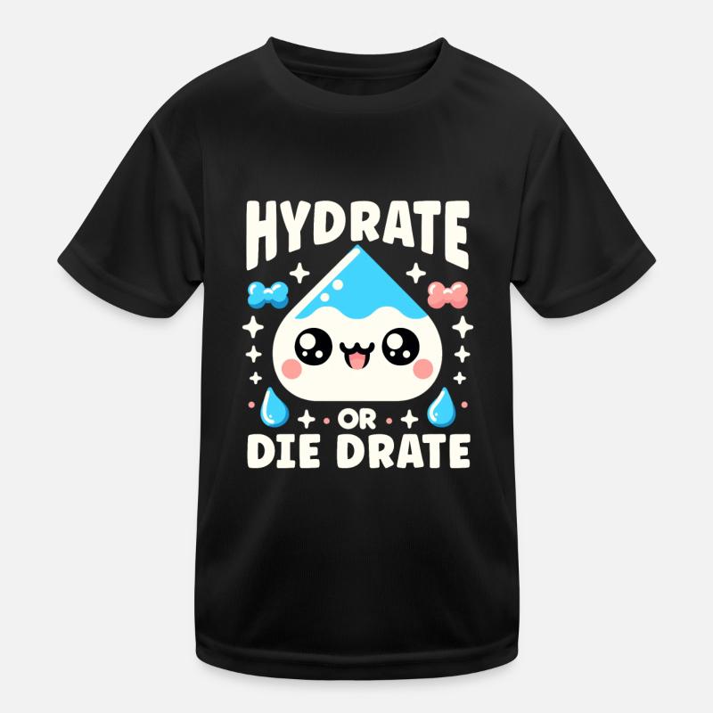 Hydratation Boire de l’eau Rester hydraté Hydratation T-shirt sport Enfant