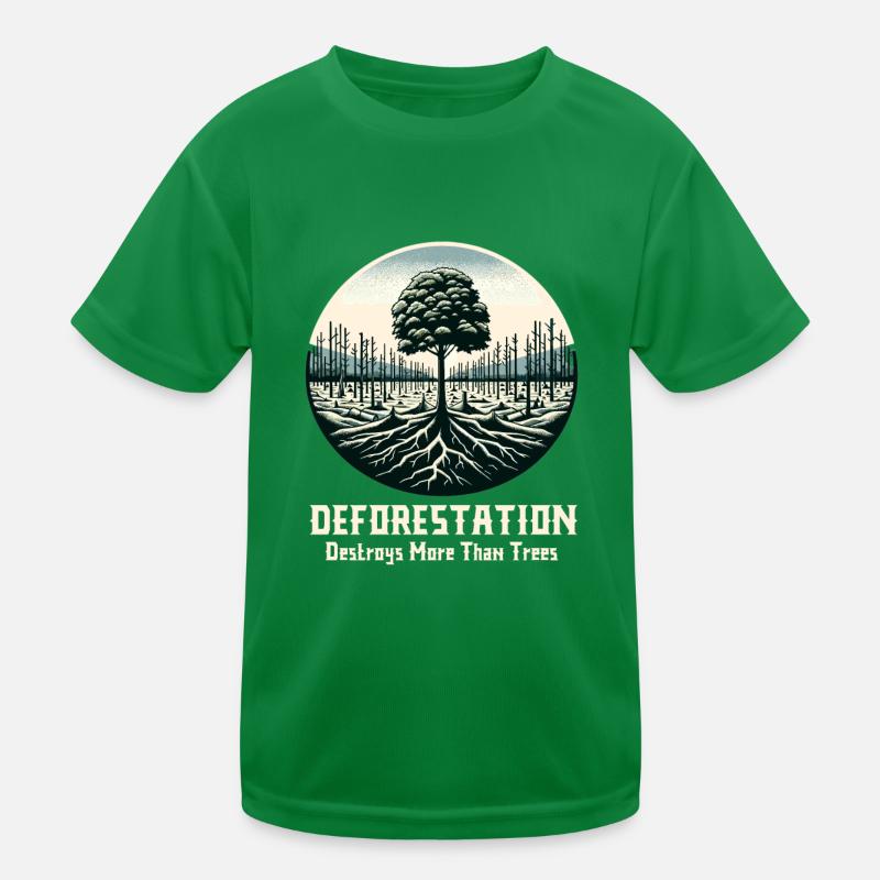 Climate Change Environment Earth Day Planet Kids Functional T-Shirt