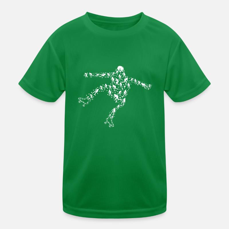 Roller Skater Silhouette Roller Skating Silhouette Kinder Funktions-T-Shirt