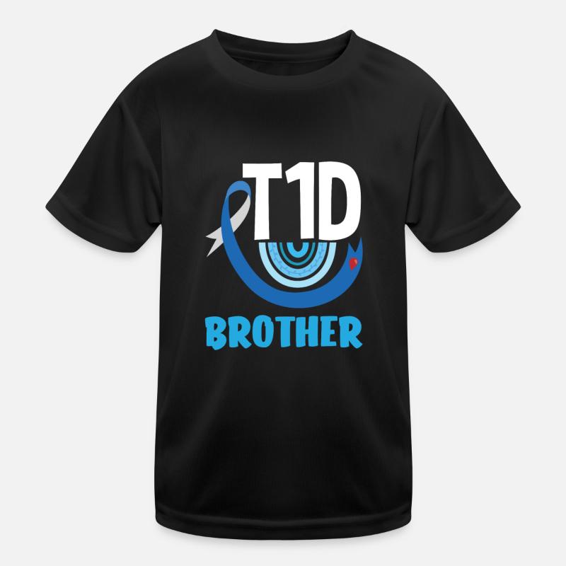 T1D Diabetes Type 1 Diabetic Gift Kids Functional T-Shirt