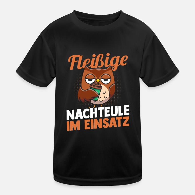Équipe de nuit de noctambule industrieuse T-shirt sport Enfant