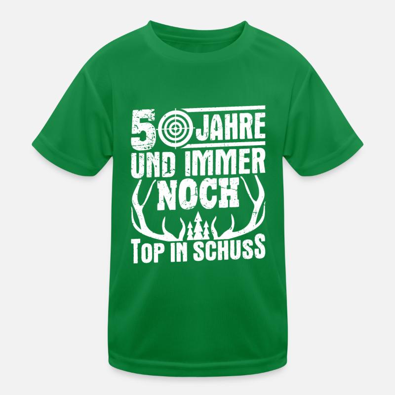 50. Geburtstag Jäger Geschenkidee Kinder Funktions-T-Shirt