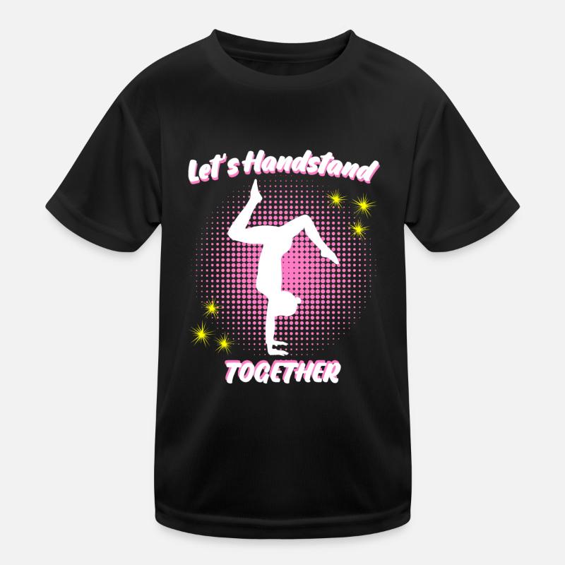 Handstands Gymnast Handstand Kids Functional T-Shirt