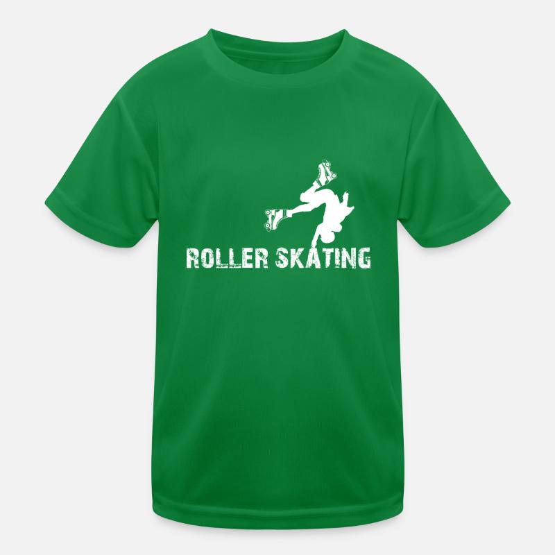Roller Skates Roller Skating Silhouette Roller Ska Kinder Funktions-T-Shirt