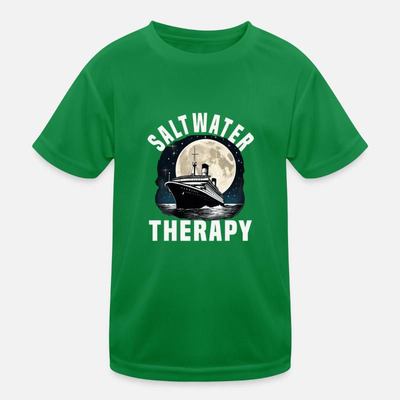 Saltwater Therapy Cruise Ship Vacation Group Kids Functional T-Shirt