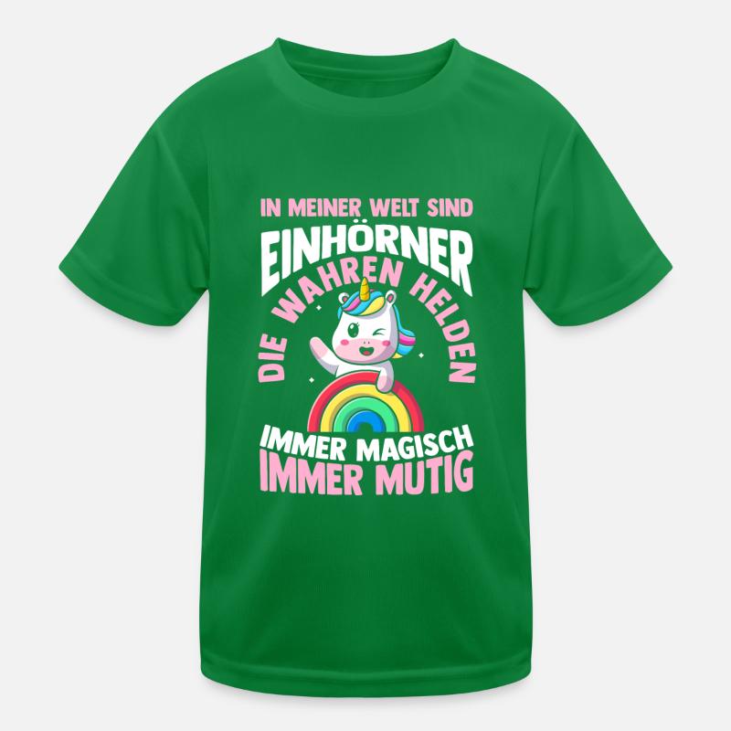 Einhorn Kinder Funktions-T-Shirt
