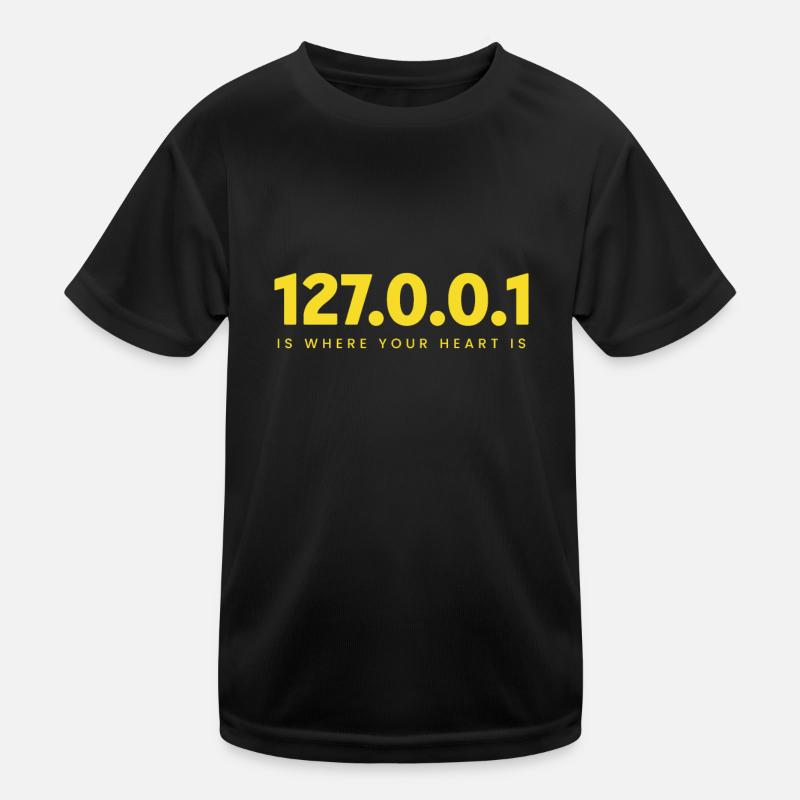127.0.0.1 – Herz Eines Programmierers Kinder Funktions-T-Shirt