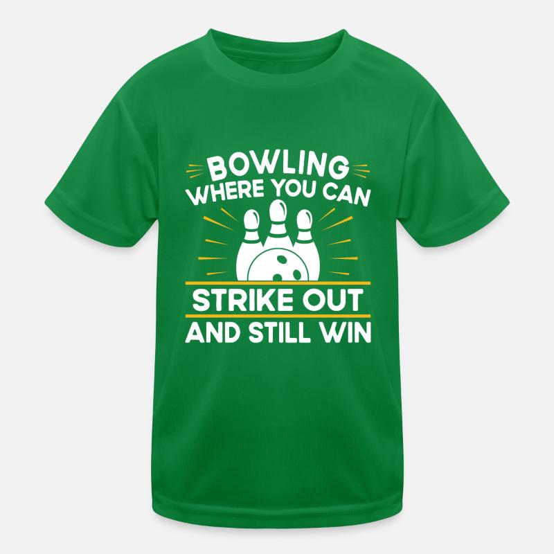 Peut se balancer et quand même gagner - Bowling T-shirt sport Enfant