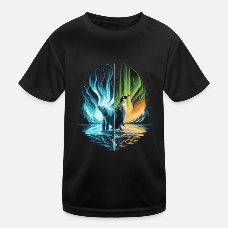 Aurora Aurora Tracker Alaska Wilderness Kids Functional T-Shirt