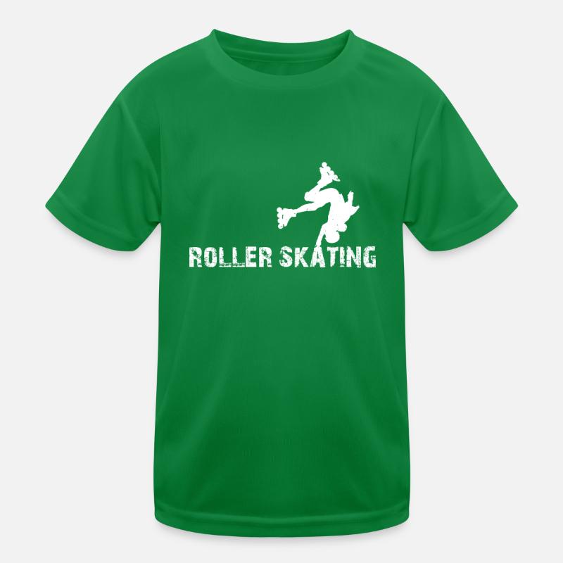 Roller Skates Roller Skating Silhouette Roller Ska Kinder Funktions-T-Shirt