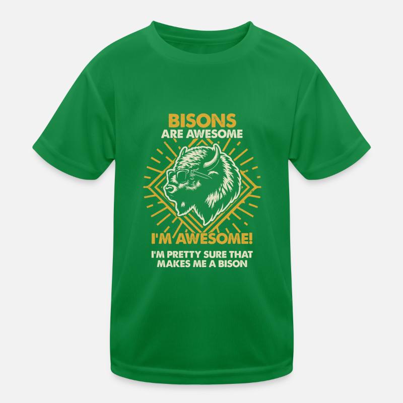 Les bisons sont géniaux - Mama Dad T-shirt sport Enfant