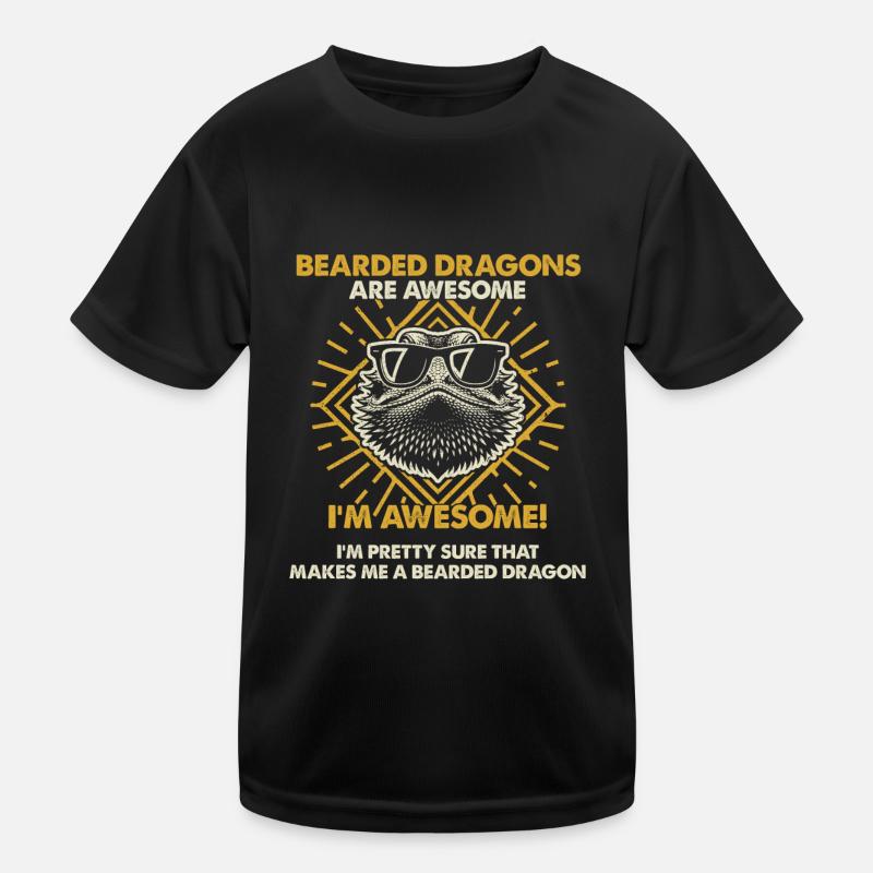 Bärtige Drachen Sind Großartig - Mama Dad Kinder Funktions-T-Shirt