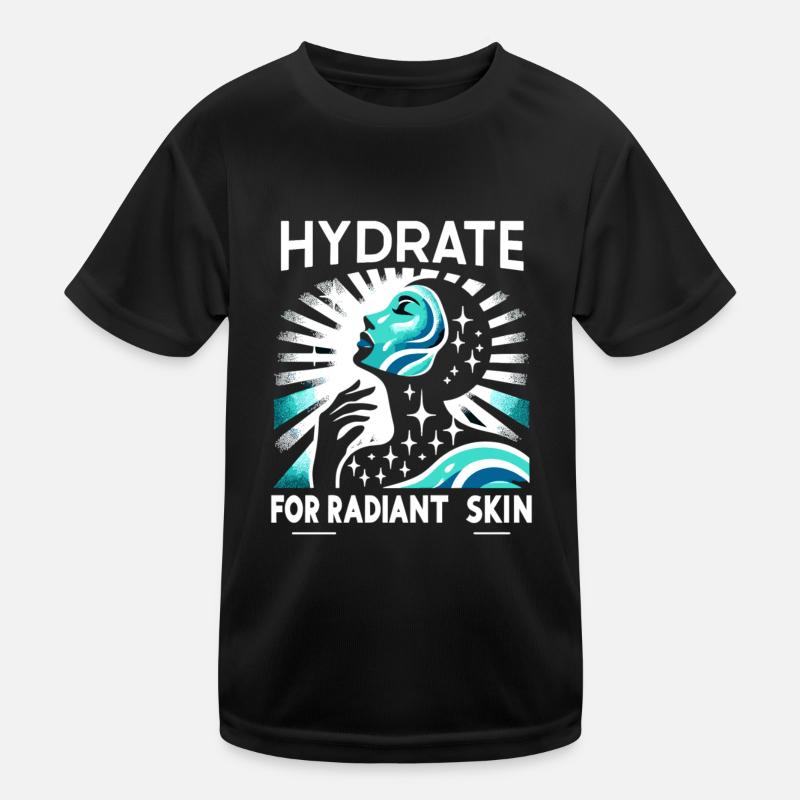 Hydratation Boire de l’eau Rester hydraté T-shirt sport Enfant