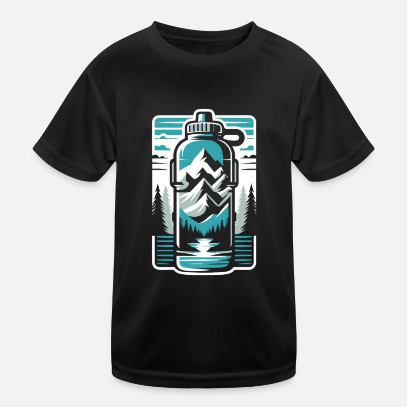 Hydratation Boire de l’eau Rester hydraté T-shirt sport Enfant