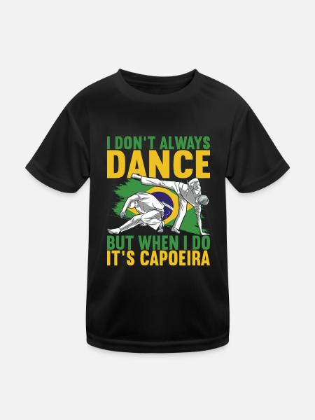 Capoeira Capoeirista - Kids Functional T-Shirt - black - Front
