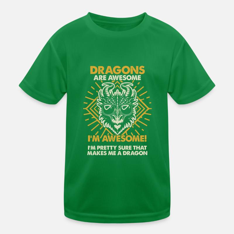 Drachen Sind Großartig - Mama Dad Kinder Funktions-T-Shirt