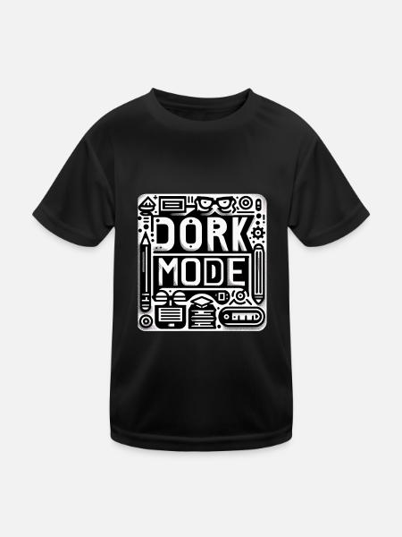 Dork Mode 11 - Kids Functional T-Shirt - black - Front