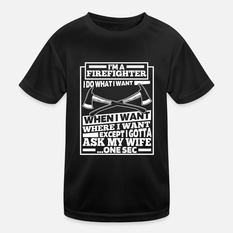 Feuerwehrmann Kinder Funktions-T-Shirt