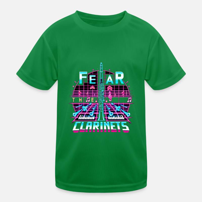 Fear The Clarinets 11 Kinder Funktions-T-Shirt