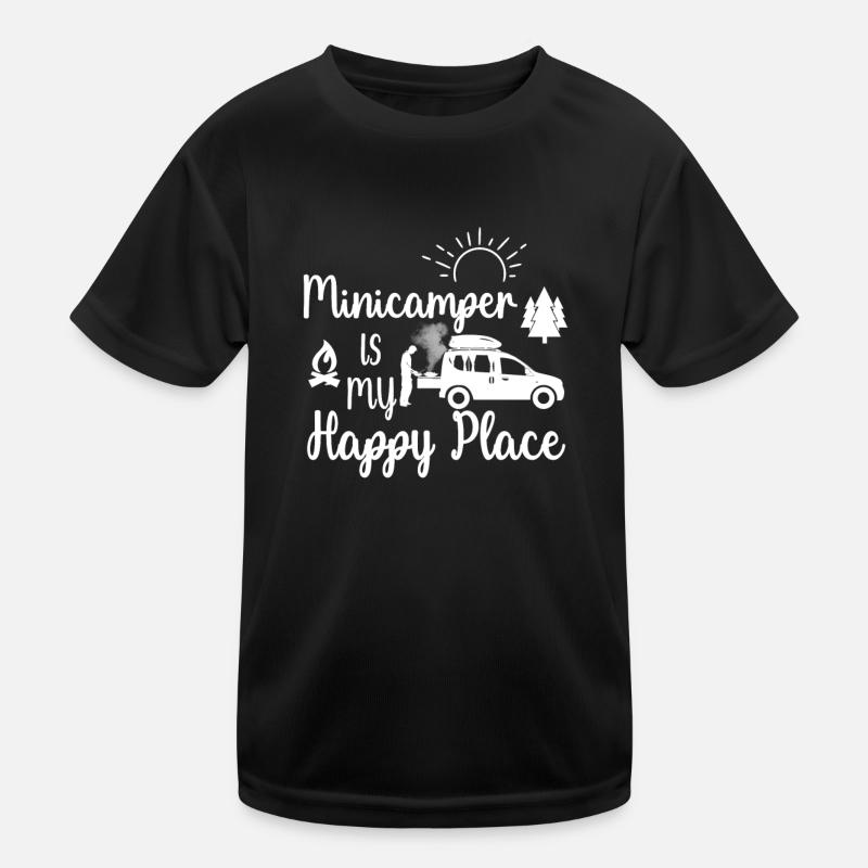 Happy Minicamper Camping-Camper Microcamper Kinder Funktions-T-Shirt