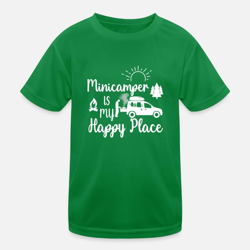 Happy Minicamper Camping-Camper Microcamper Kinder Funktions-T-Shirt