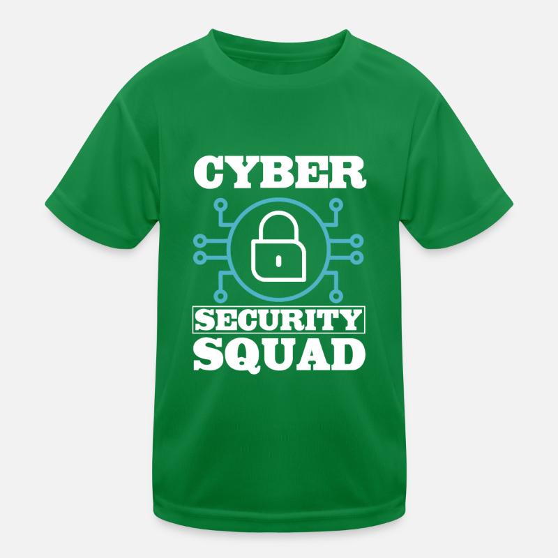 CybersiCyber Security Squad Kinder Funktions-T-Shirt