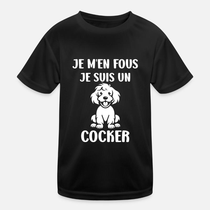 Chien cocker T-shirt sport Enfant