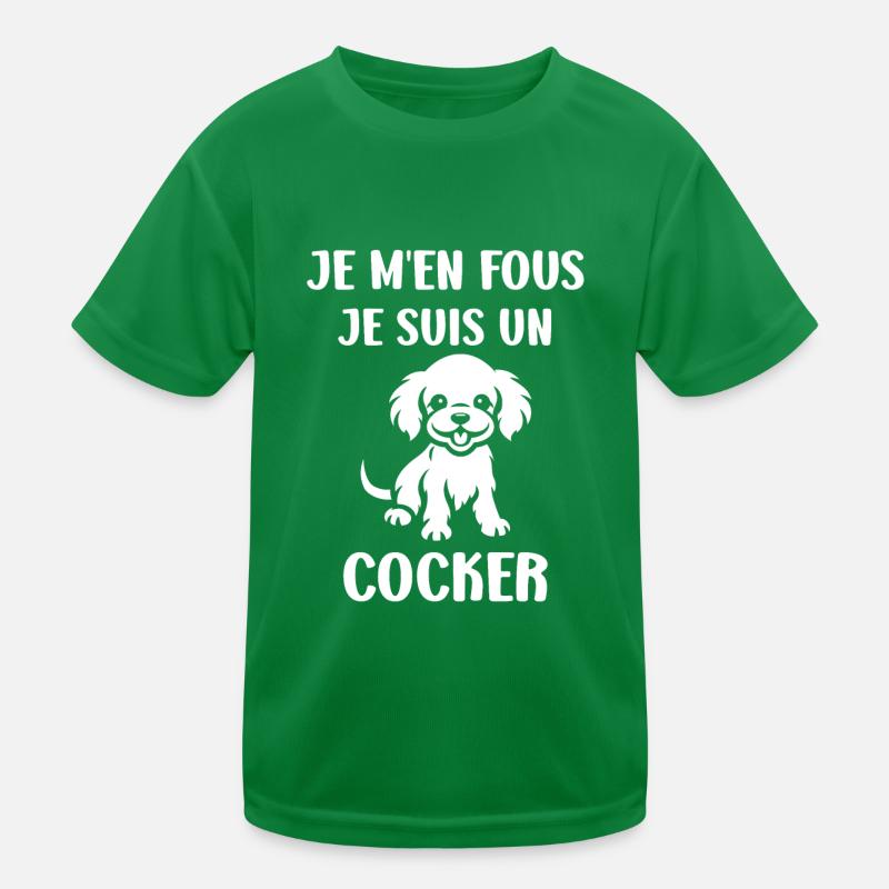 Chien cocker T-shirt sport Enfant