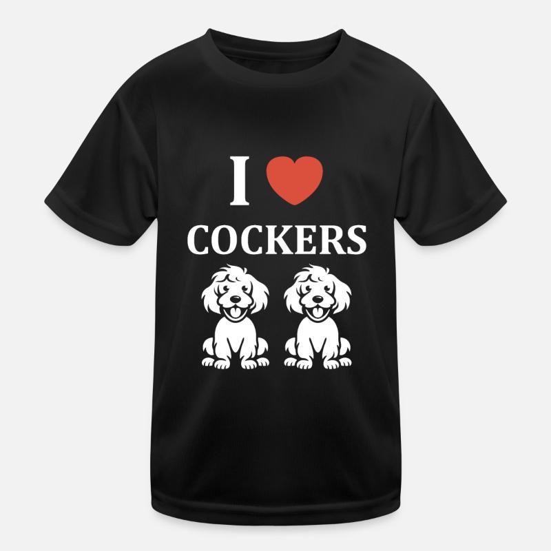 Chien cocker T-shirt sport Enfant