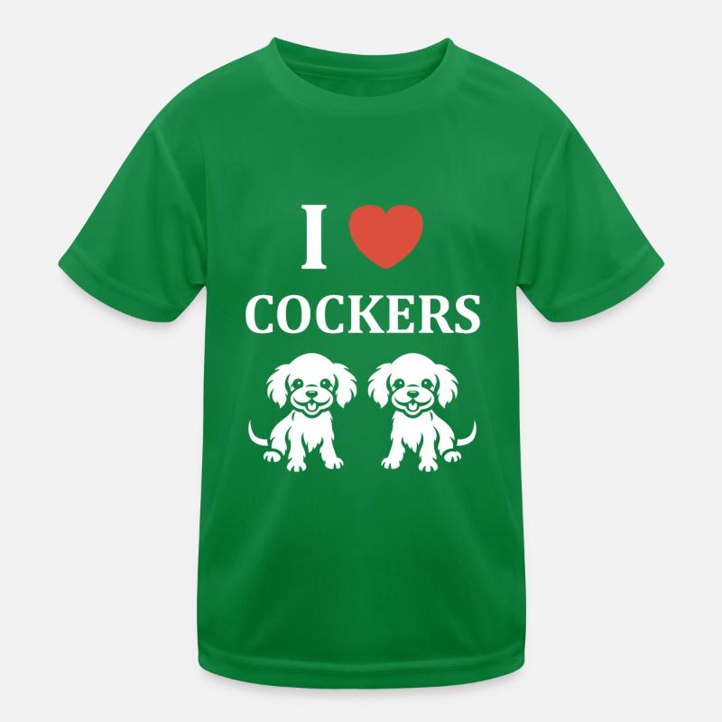 Chien cocker T-shirt sport Enfant