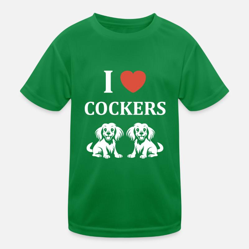 Chien cocker T-shirt sport Enfant