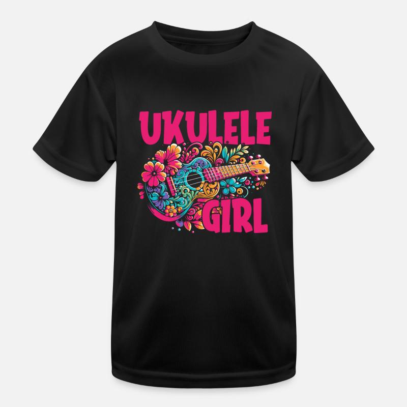 Ukulélé Ukulélé Fille T-shirt sport Enfant