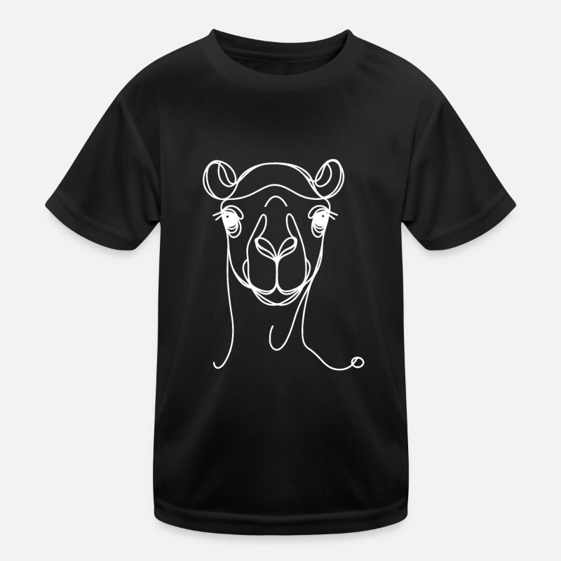 Line Art Papa Maman - Camel T-shirt sport Enfant