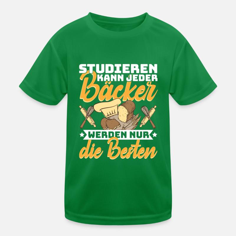 Bäcker Konditor Studieren kann jede Bäcker werden Kinder Funktions-T-Shirt