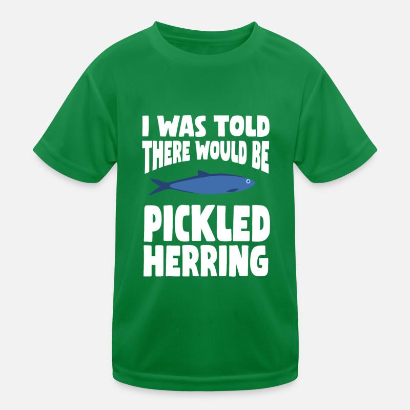 Eingelegter Hering Design Kinder Funktions-T-Shirt
