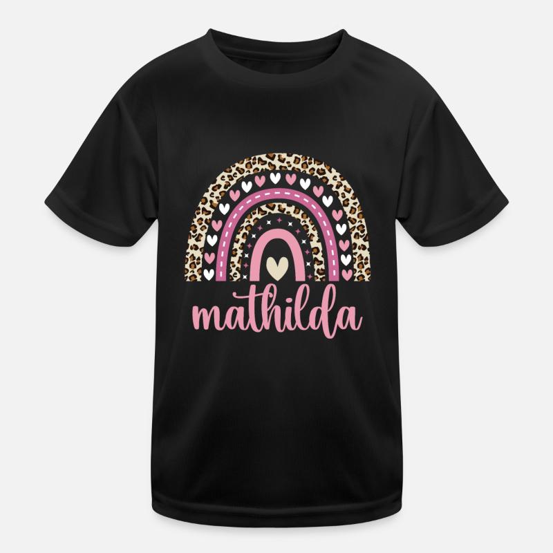 Mathilda Regenbogen Name Geburtstag Mathilda Kinder Funktions-T-Shirt