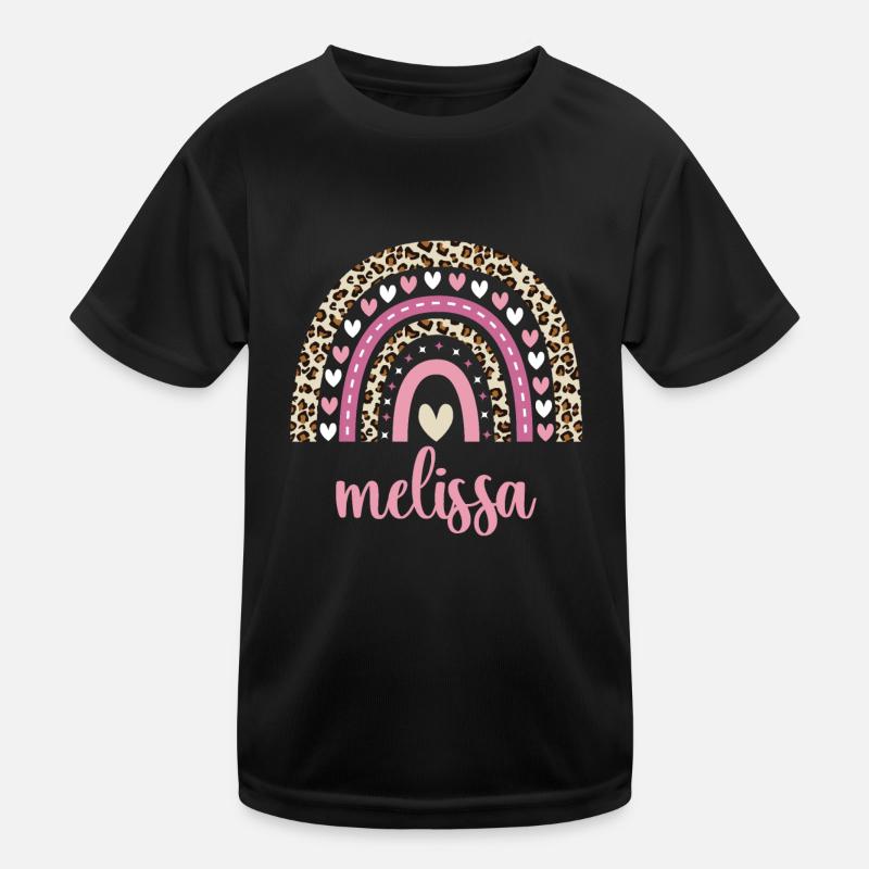Melissa Regenbogen Name Geburtstag Melissa Kinder Funktions-T-Shirt